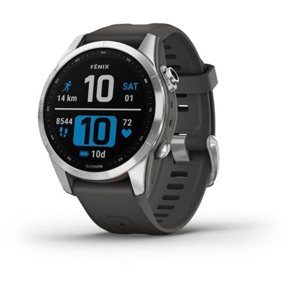 Garmin Fenix 7S | 42mm | Silver with Graphite Band