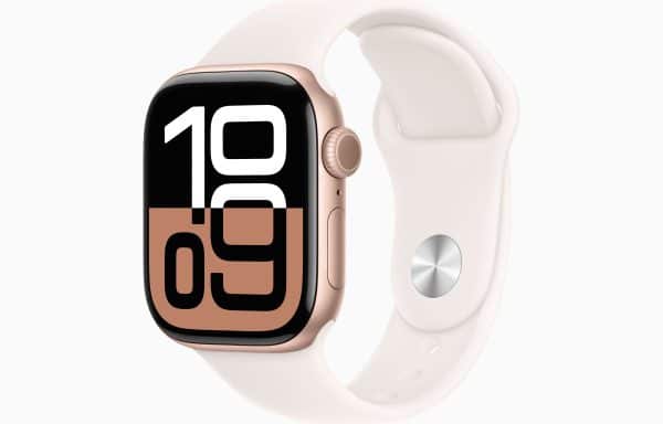 Apple Watch Series 10 | 46mm | Rose Gold Aluminium Light Blush Sport Band M/L