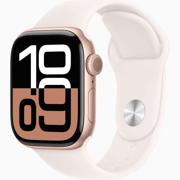 Apple Watch Series 10 | 46mm | Rose Gold Aluminium Light Blush Sport Band M/L