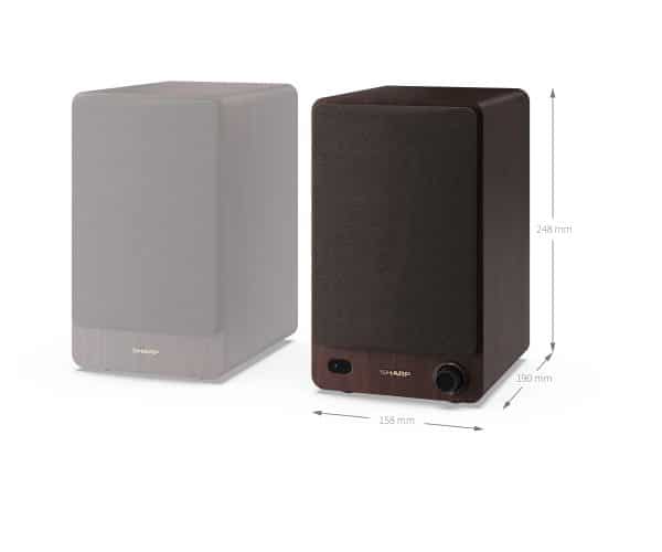 Sharp Bookshelf Speakers | 60w - Image 4