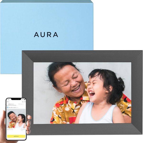Aura Carver | Digital Wi-Fi Photoframe | Gravel