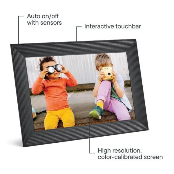 Aura Carver | Digital Wi-Fi Photoframe | Gravel - Image 4