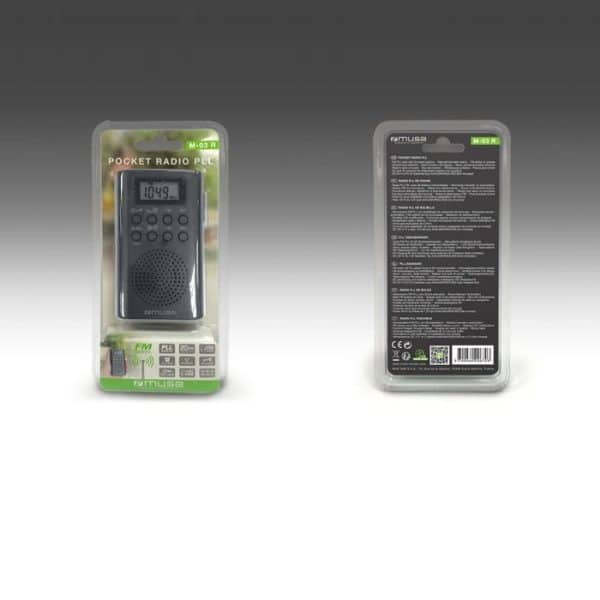 Muse Pocket PLL FM/WM Radio Black - Image 4