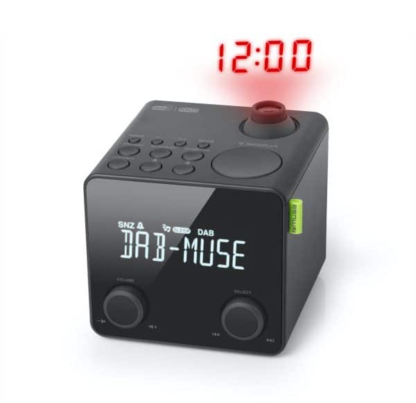 Muse Projection Clock Radio with DAB+/FM