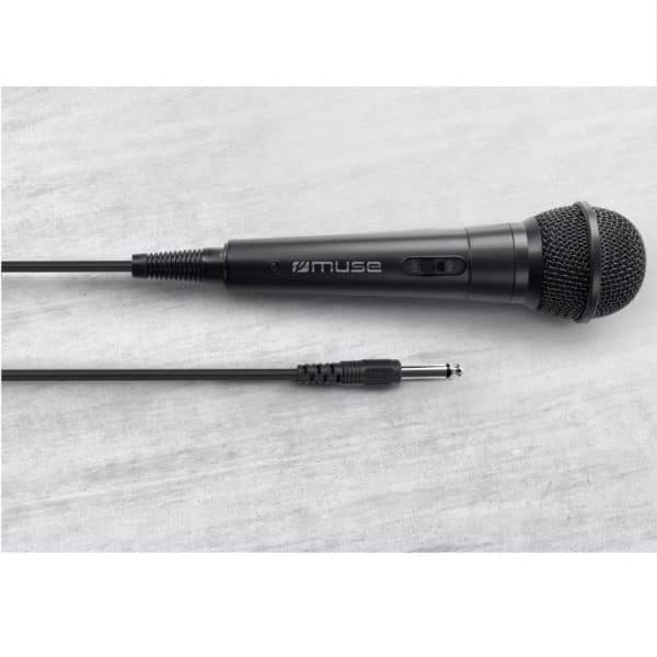 Muse Wired Microphone 3m cable aux in jack BLK - Image 3
