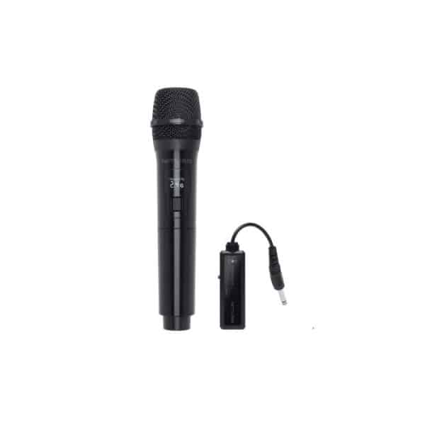 Muse Wireless Microphone, White LED display, USB - Black