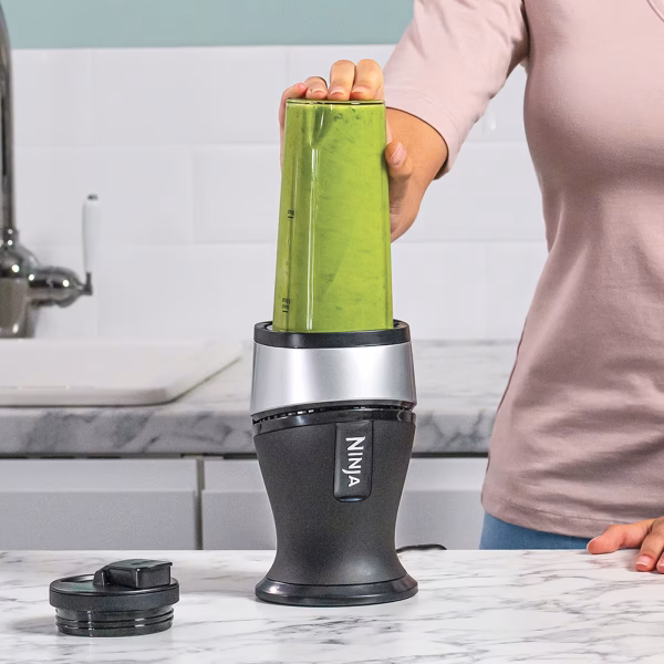 Nutri Ninja 700W Slim Blender & Smoothie Maker - QB3001UKS - Silver - Image 3